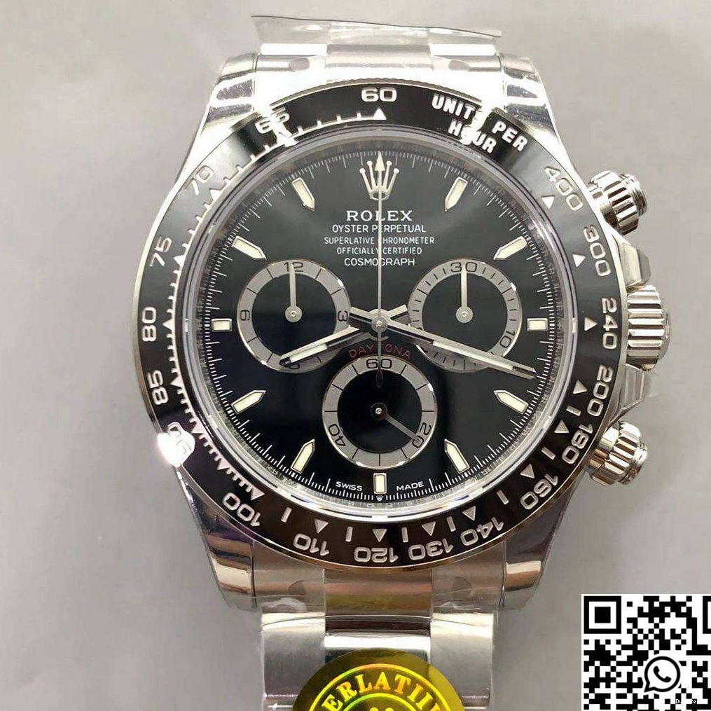 4131 Daytona Black Movement Factory Cosmograph Bezel VS Rolex M126500LN-0002 0523